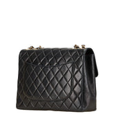 シャネル マトラッセ30 ココマーク チェーン ショルダーバッグ ハンドバッグ ブラック ラムスキン レディース CHANEL 【中古】